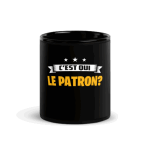 Mug brillant noir