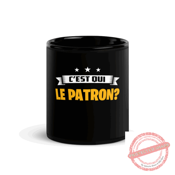 Mug brillant noir