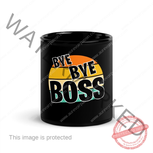 ☕ Mug brillant noir – Commencez chaque journée avec du style… et une vision – Image 3