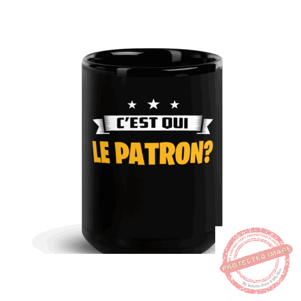 Mug brillant noir – Image 6