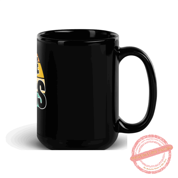 ☕ Mug brillant noir – Commencez chaque journée avec du style… et une vision – Image 9