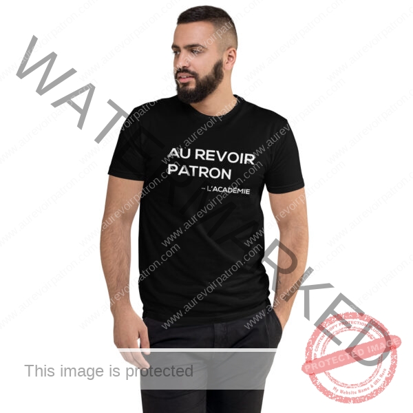 T-shirt à Manches Courtes – "Au Revoir Patron l'academie" – Image 8