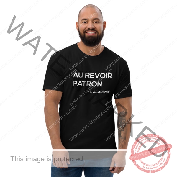 T-shirt à Manches Courtes – "Au Revoir Patron l'academie" – Image 9