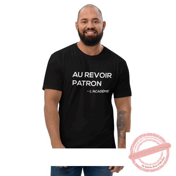 T-shirt à Manches Courtes – "Au Revoir Patron l'academie" – Image 10