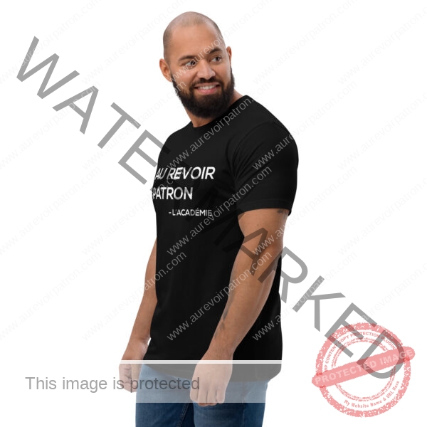 T-shirt à Manches Courtes – "Au Revoir Patron l'academie" – Image 2