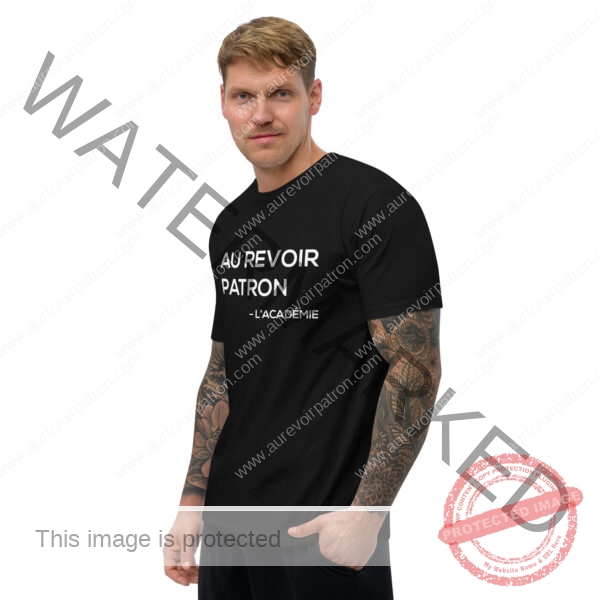 T-shirt à Manches Courtes – "Au Revoir Patron l'academie" – Image 5
