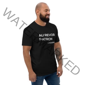 T-shirt à Manches Courtes – "Au Revoir Patron l'academie"