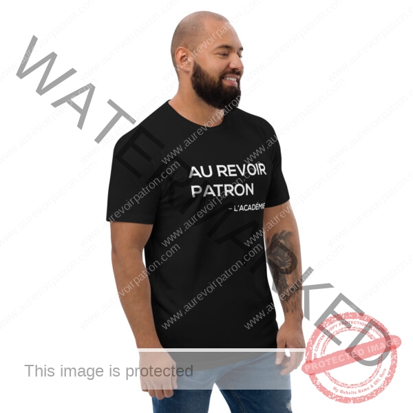 T-shirt à Manches Courtes – "Au Revoir Patron l'academie"