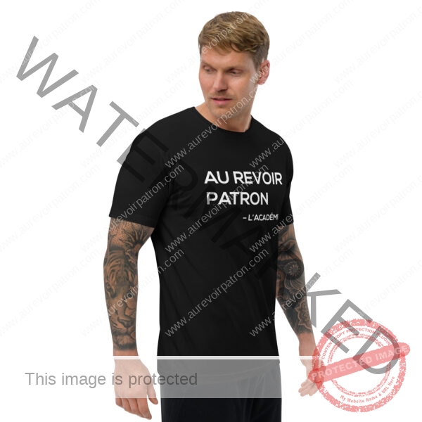 T-shirt à Manches Courtes – "Au Revoir Patron l'academie" – Image 4