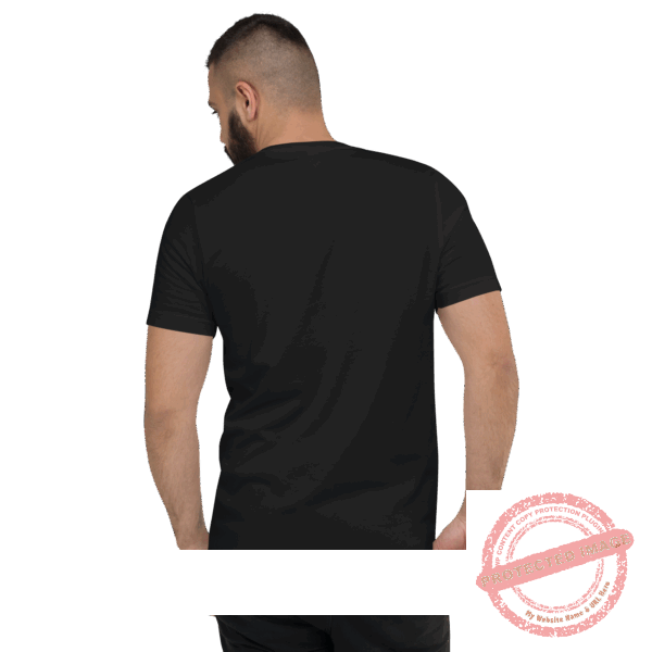 T-shirt Unisexe à Manches Courtes et Col V – Image 4
