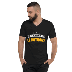 T-shirt Unisexe à Manches Courtes et Col V