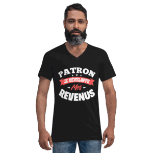 T-shirt Unisexe à Manches Courtes et Col V