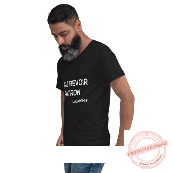 T-shirt Unisexe à Manches Courtes et Col V – Image 2